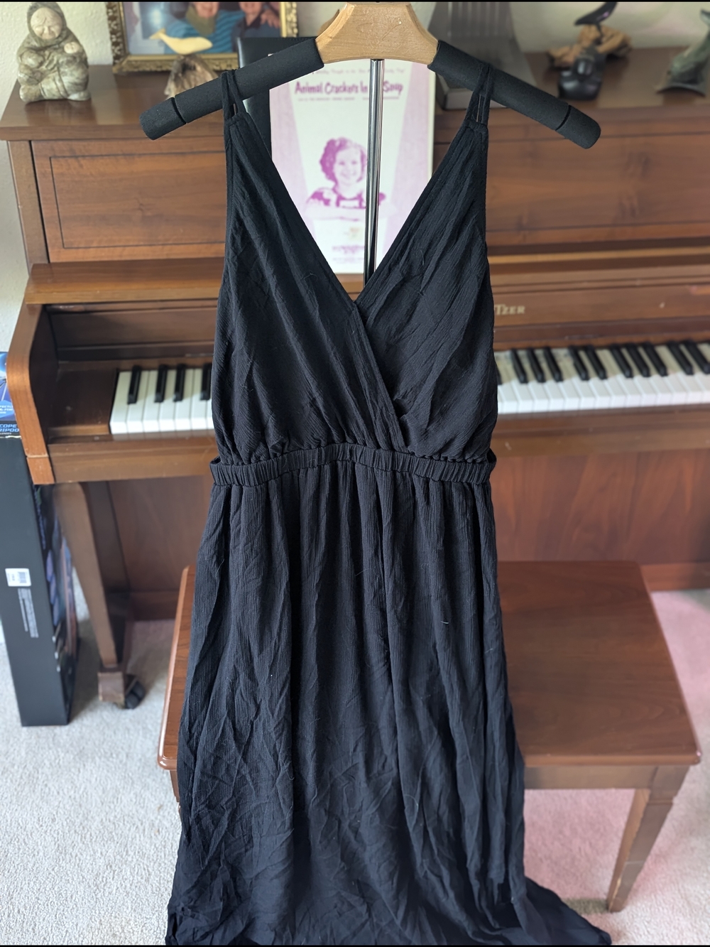 Black Backless Maxi Dress - Classic Women's Summer Dress